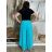 Nohavice letné dámske RAMONA (M/L/XL ONE SIZE) TALIANSKA MÓDA IM425338/DUR sv. tyrkysová M/LXL