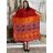 Šaty volnočasové letní krátký rukáv dámské nadrozměr LAYLA (54/56/58 ONE SIZE) INDICKÁ MÓDA PME25N-5582-L/DR 54/56/58 červená