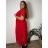 Šaty elegantné šifónové krátky rukáv dámske nadrozmer (46/48/50 ONE SIZE) TALIANSKA MóDA IM425035