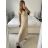 Šaty dlhé letné skládané krátky rukáv dámske ZUZA (S/M/L ONE SIZE) TALIANSKA MÓDA 	 IMD251761