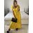 Šaty dlhé letné skládané krátky rukáv dámske ZUZA (S/M/L ONE SIZE) TALIANSKA MÓDA 	 IMD251761/DUR S/M/L červená