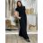 Nohavice dlhé oversize dámske SINDEY  (S/M/L ONE SIZE) TALIANSKA MÓDA IMWHP25326/DUR S/M/L čierna