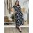 Šaty dlhé letné krátky rukáv dámske (VESNA S/M/L ONE SIZE) TALIANSKA MóDA IM3251111-2/DUR S/M/L čierna