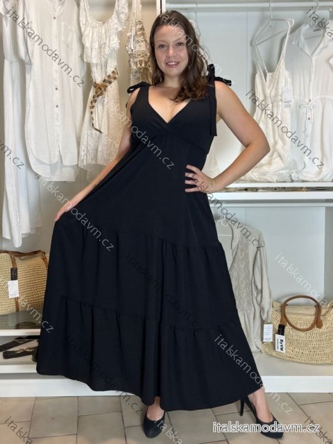 Šaty dlhé letné bez rukávu dámske RICKY (M/L/XL ONE SIZE) TALIANSKA MÓDA IMD252534