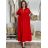 Šaty dlhé elegantný letný krátky rukáv dámske nadrozmer ASTRA (42/44/46 ONE SIZE) TALIANSKA MÓDA IM425422/DUR khaki 42/44/46