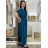 Šaty dlhé elegantný letný krátky rukáv dámske nadrozmer ASTRA (42/44/46 ONE SIZE) TALIANSKA MÓDA IM425422/DUR khaki 42/44/46