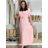 Šaty dlhé letné skládané krátky rukáv dámske ZUZA (S/M/L ONE SIZE) TALIANSKA MÓDA 	 IMD251761/DUR S/M/L červená