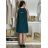 Šaty krátké letní icecool bez rukávů dámské (S/M ONE SIZE) ITALSKÁ MÓDA IMM2384269/DU S/M zelená