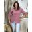 Košile mušelín dlouhý rukáv oversize dámská nadrozměr HANNAH (S/M/L ONE SIZE) ITALSKÁ MÓDA IMD25138