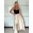 Sukňa dlhá dámska (S/M ONE SIZE) TALIANSKA MODA IM323026/DUR S/M béžová
