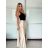 Sukňa dlhá dámska (S/M ONE SIZE) TALIANSKA MODA IM323026/DUR S/M béžová