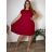 Šaty letné skladané plisované krátky rukáv dámske nadrozmer EMILY (48/50/5 ONE SIZE) TALIANSKA MÓDA IM425410/DUR  béžová