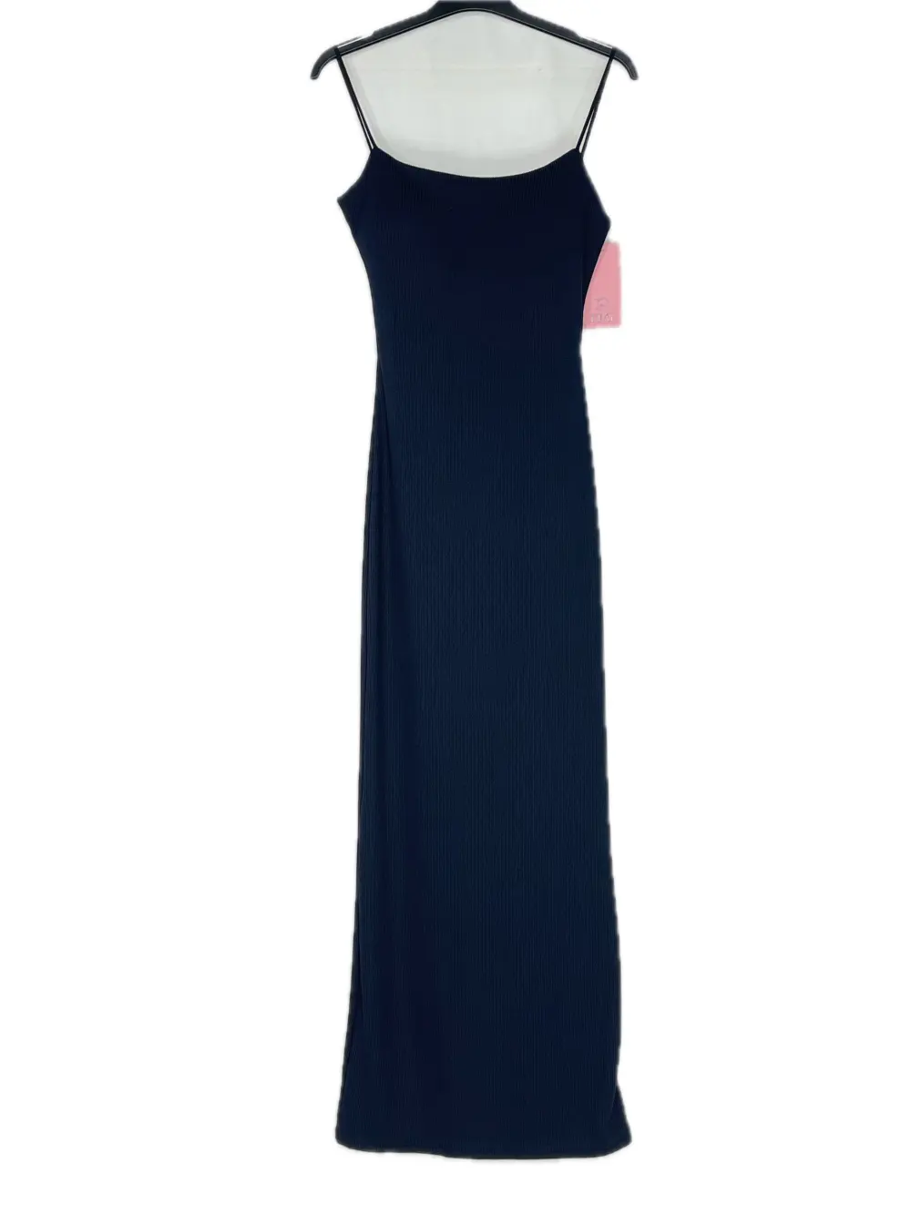 Šaty dlouhé letní na ramínka dámské ARIA (XS/S/M ONE SIZE) ITALSKÁ MÓDA IMPBB252L1063/DUR Černá XS/S/M