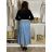 Sukně dlouhá s páskem dámská NINA (S/M/L ONE SIZE) ITALSKÁ MÓDA IM42511112/DU S/M/L světle modrá