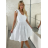 Šaty letní mušelín na ramínka dámské ELIANA (S/M/L ONE SIZE) ITALSKÁ MÓDA IMWGS251169/DUR S/M/L bílá
