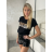 Tričko krátký rukáv dámské VOGUE (S/M/L ONE SIZE) ITALSKÁ MÓDA IMM24M917C/DUR S/M/L bílá