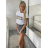 Tričko krátký rukáv dámské VOGUE (S/M/L ONE SIZE) ITALSKÁ MÓDA IMM24M917C/DUR S/M/L bílá