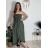 Šaty dlouhé letní carmen přes prsa dámské ORISEA (S/M/L ONE SIZE) ITALSKÁ MÓDA IM425405