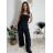 Overal dlouhý elegantní žabičkovaný carmen bez rukávu dámský (S/M/L ONE SIZE) ITALSKÁ MÓDA IM425322/DUR tmavá khaki S/M/L
