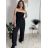 Overal dlouhý elegantní žabičkovaný carmen bez rukávu dámský (S/M/L ONE SIZE) ITALSKÁ MÓDA IM425322/DUR tmavá khaki S/M/L