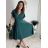 Šaty letní krátký rukáv dámské (S/M ONE SIZE) ITALSKÁ MÓDA IMM23M5471/DU -   růžová starorůžová -   S/M/L