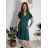 Šaty letní krátký rukáv dámské (S/M ONE SIZE) ITALSKÁ MÓDA IMM23M5471/DU -   růžová starorůžová -   S/M/L