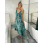 Šaty dlouhé letní na ramínka dámské RAMONA (S/M/L ONE SIZE) INDICKÁ MÓDA IMWKA251062-3/DU S/M/L modrá