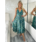 Šaty dlouhé letní na ramínka dámské RAMONA (S/M/L ONE SIZE) INDICKÁ MÓDA IMWKA251062-3/DU S/M/L modrá