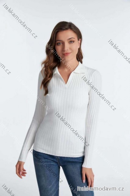 Svetr tenký dlouhý rukáv dámský (S/M ONE SIZE) ITALSKá MóDA EXTRA ME IMM22fd5998