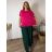 Tričko predĺžené oversize krátky rukáv dámska nadrozmer (2XL/3XL/4XL ONE SIZE) TALIANSKA MÓDA IMC22PIERA/DUR khaki 2XL/3XL