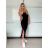 Šaty dlouhé letní na ramínka dámské (XS/S/M ONE SIZE) ITALSKÁ MÓDA IMWHD252382/DU -   béžová -   S/M