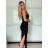 Šaty dlouhé letní na ramínka dámské (XS/S/M ONE SIZE) ITALSKÁ MÓDA IMWHD252382/DU -   béžová -   S/M