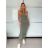 Šaty dlouhé letní na ramínka dámské (XS/S/M ONE SIZE) ITALSKÁ MÓDA IMWHD252382/DU -   béžová -   S/M