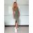 Šaty dlouhé letní na ramínka dámské (XS/S/M ONE SIZE) ITALSKÁ MÓDA IMWHD252382/DU -   béžová -   S/M