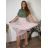 Sukně dlouhá dámská TINA  (S/M/L ONE SIZE) ITALSKá MóDA IMSM25TINA/DUR S/M/L béžová