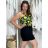Tílko letní květované, puntík a citronky lemon dámské nadrozměr SUMMER (M/L/XL ONE SIZE) ITALSKÁ MÓDA IMM25M0711XL/DUR M/L/XL bílá