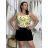 Tílko letní květované, puntík a citronky lemon dámské nadrozměr SUMMER (M/L/XL ONE SIZE) ITALSKÁ MÓDA IMM25M0711XL/DUR M/L/XL bílá