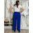 Kalhoty dlouhé letní dámské BETA (S/M/L ONE SIZE) ITALSKÁ MÓDA IM425463