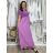 Šaty dlouhé letní žebrované krátký rukáv dámské Maria-M (XS/S/M/L ONE SIZE) ITALSKÁ MÓDA IMSM25128/DUR -   světle zelená -   S/M/L