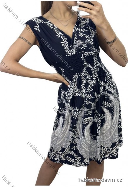 Šaty elegantní icecool bez rukávu dámské (M/L, XL/2XL) AINUOSI  ITALSKÁ MODA IMB237750/DU XL/2XL Černá