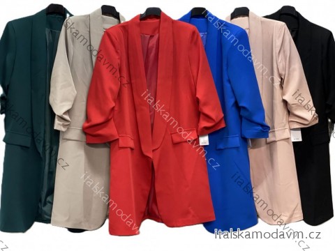 Sako predĺžené elegantný dlhý rukáv dámske (S/M/L ONE SIZE) TALIANSKA MÓDA IMC25329