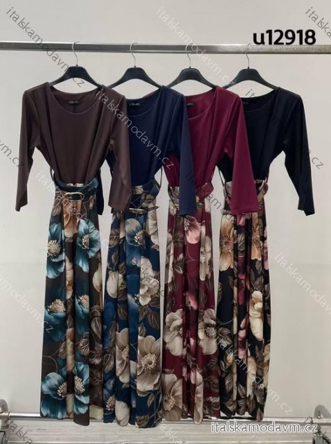 Šaty dlhý rukáv dámske (XS/S/M ONE SIZE) TALIANSKA MÓDA IMM25M12918