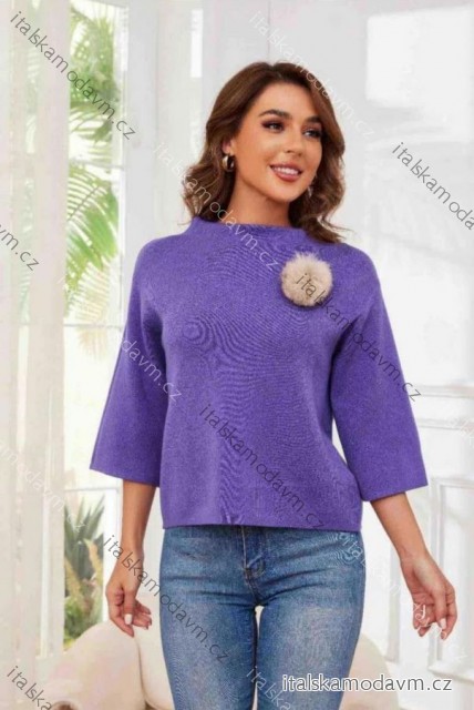 Svetr 3/4 dlouhý rukáv dámský (S/M/L ONE SIZE) IMM25M5986