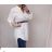 Tunika prodloužená košilová s páskem dlouhý rukáv dámská nadrozměr (2XL/3XL ONE SIZE) ITALSKÁ MÓDA IMD212156/DURčervená