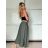 Sukně dlouhá s páskem dámská (S/M/L ONE SIZE) ITALSKÁ MÓDA IMM25M7755