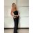 Kalhoty dlouhé letní s páskem dámské (S/M/L ONE SIZE) ITALSKÁ MÓDA IMM25M12297