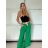 Kalhoty dlouhé letní s páskem dámské (S/M/L ONE SIZE) ITALSKÁ MÓDA IMM25M12297