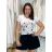 Tričko krátký rukáv dámské LUCY (S/M/L ONE SIZE) ITALSKÁ MÓDA IMM25M299H