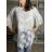 Tunika krajkové letní plážové přes plavky 3/4 rukáv dámské SELENA (S/M/L onesize) ITALSKÁ MÓDA IMB24112/DU S/M/L bílá