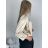 Bolerko saténové dlhý rukáv dámske CELESTE (S/M/L ONE SIZE) TALIANSKA MóDA IM3250003/DUR zelená smaragdová S/M/L